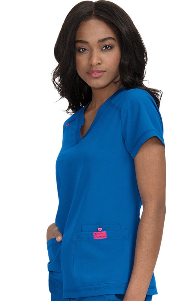 Betsey Johnson by koi Women's Freesia Solid Scrub Top | AllHeart.com